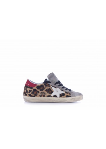 SUPER-STAR LEOPARD HORSY UPPER LEATHER STAR