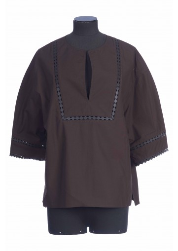 CHEMISE 60CM POPELINE DE COTON