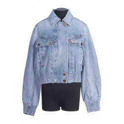 DENIM BOMBER JACKET
