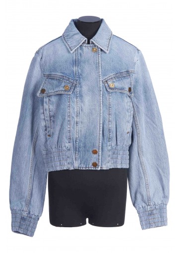 DENIM BOMBER JACKET