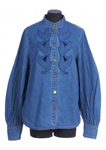 DENIM APPLIQUE SHIRT