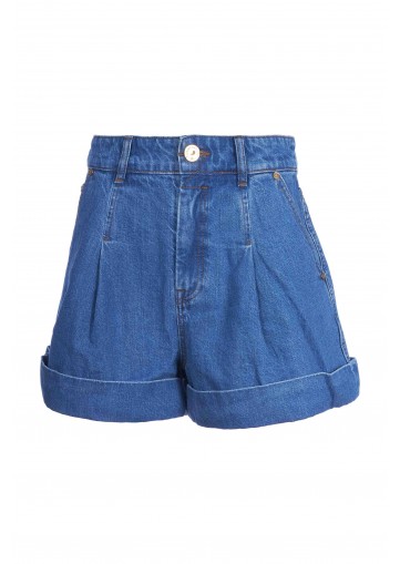 DENIM TAILORED SHORT