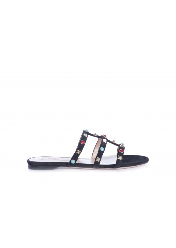SLIDE ROCKSTUD T05 CROSTA/MULTICOLOR CABOCHON STONES-PLATIN