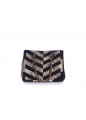 TOTE LASEINE PATCHWORK PITONE VINTAGE SUEDE GOLD