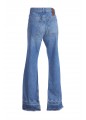 DENIM 5 TASCHE RICAMO FARFALLE PATCH
