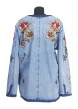 DENIM JACKETS EMBROIDERIES DENIM BLU CHIARO