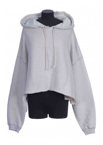 STAR/ W'S OVERSIZE CROPPED HOODIE