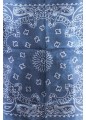 GOLDEN FOULARD PAISLEY PRINT SILK