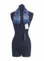 GOLDEN FOULARD PAISLEY PRINT SILK