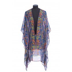 ROBE DE PLAGE MINI KIMONO AVEC CORDON