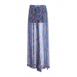 PANTALON DE PLAGE LARGE AVEC CEINTURE