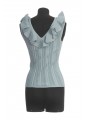 ASTER METALLIC FRILL TOP