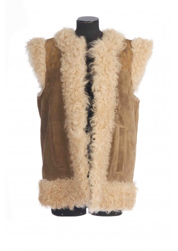 GILET CUIR MAISON
